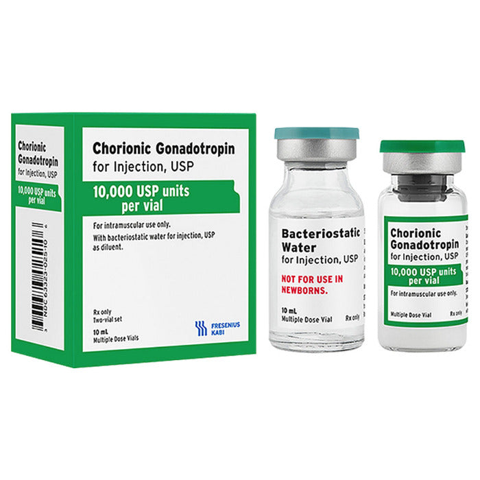 10 vial 10,000iu HCG kit w/ Bac water
